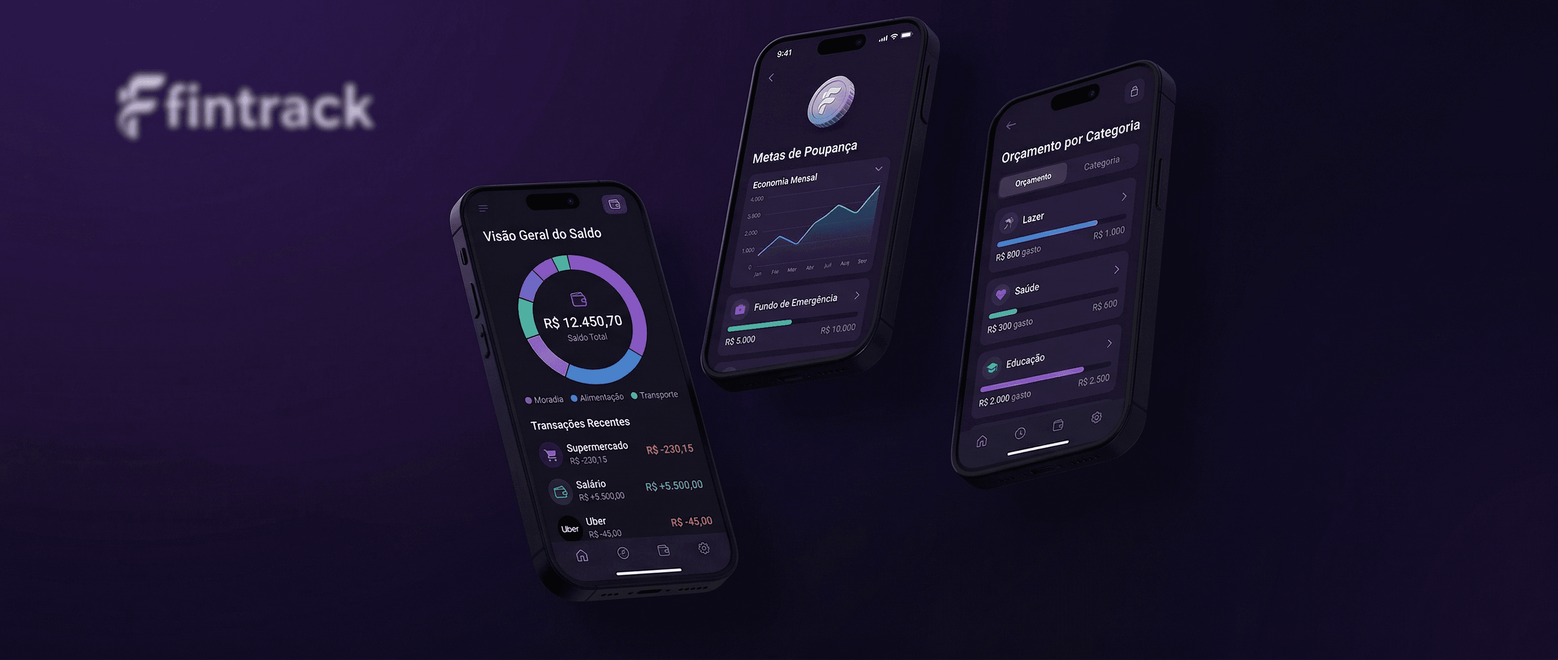 FinTrack — App de Finanças Pessoais
